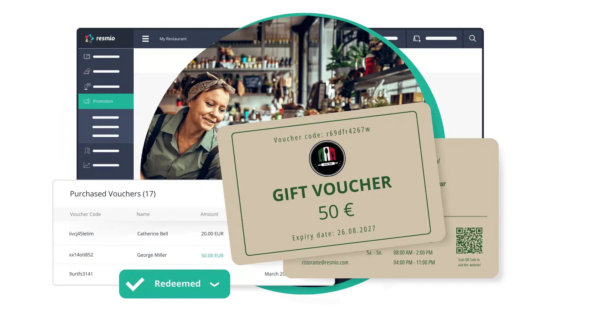 voucher coupon and online ticketing system for restaurants