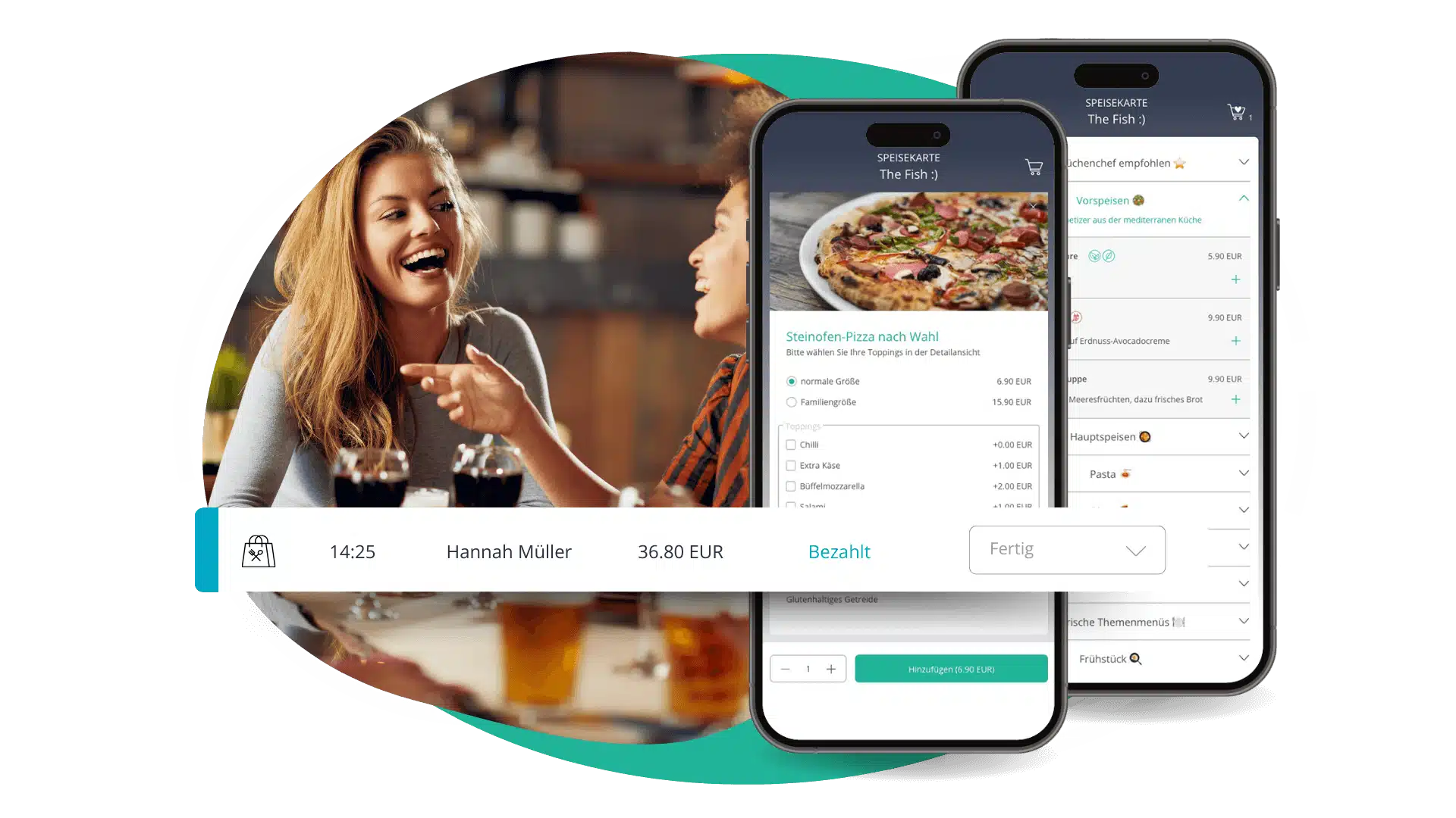 Digitale Speisekarte für Restaurants und Gastronomie von resmio