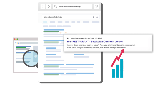 Google Ads Service for restaurants