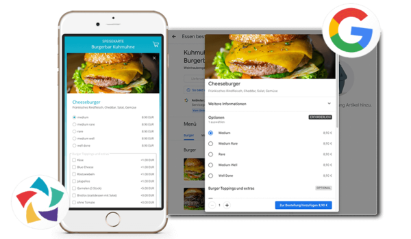 Google Food Ordering Synch