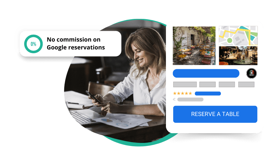 Google Reserve for restaurants - free trial period and no commissions
