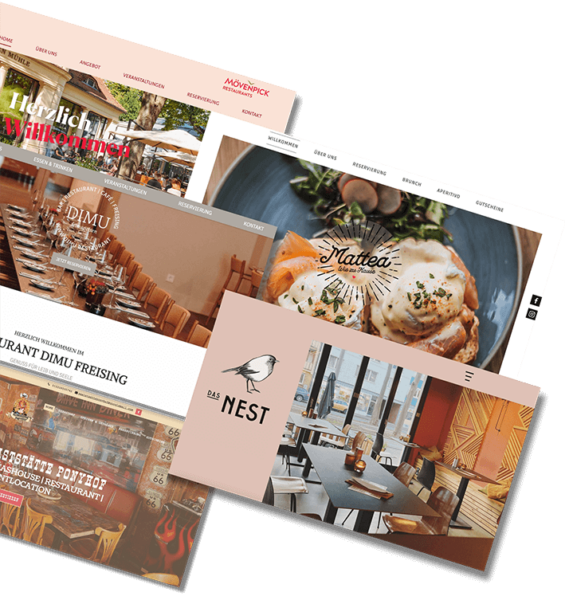 Beispiele für Webseiten für Restaurants von resmio